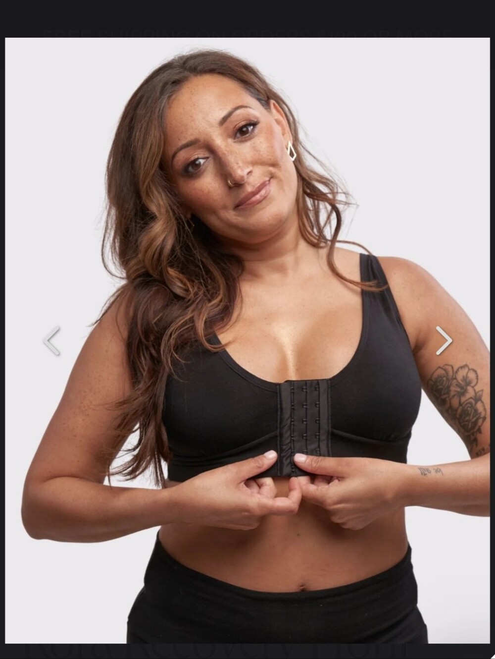 AnaOno Rora Recovery Front Closure Bra Size Large